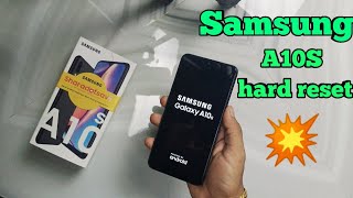 Samsung A10s Hard Reset Without PC Hindi [upl. by Auqinehs]