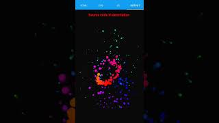 Created an attractive fireworks animation using HTML CSS and JavaScript coding shorts christmas [upl. by Nylcaj]