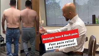 Antalgic lean  Lateral shift  Acute Lumbar Disc Pain relief  Gonstead chiropractor Dallas Texas [upl. by Ainwat]