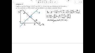 A3  Analytische Geometrie – Geraden in der Ebene Klausur WiSe 2324 [upl. by Awad]