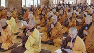 Listening to the Bell Plum Village Chanting on 3rd Day of honoring Thich Nhat Hanh [upl. by Gristede]