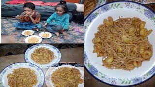 macaroni ki recipe or home full routine 🍝😋 [upl. by Eirol]