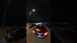 Supercharged 350z Hr 91 vs modded Ecoboost fbo E upgraded turbo 40 roll [upl. by Ahsinar490]