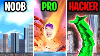 Can We Go NOOB vs PRO vs HACKER In CITY SMASH CRAZY APP GAME [upl. by Anitnahs120]