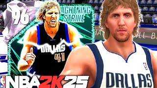 PINK DIAMOND DIRK NOWITZKI GAMEPLAY THE BEST SHOOTING BIG IN NBA 2K25 MyTEAM [upl. by Amanda]