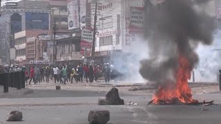 Kenyan police fire tear gas as protests continue  REUTERS [upl. by Akinyt]