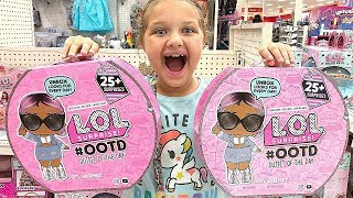 TOY SHOPPING AT TARGET FOR LOL DOLLS LOL SURPRISE OOTD OPENING [upl. by Lymann]