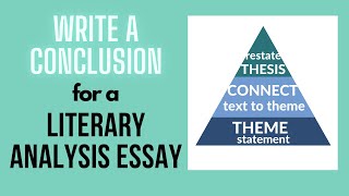 How to Write a Conclusion for a Literary Analysis Essay [upl. by Llertnom]