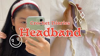 Crochet howto HEADBAND tutorial ✷ Quick amp easy hairbandribbon 🎀 [upl. by Annaesor718]