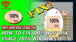 How To FIX 100 Disk usage 2024 [upl. by Clea85]