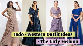 Indo Western Dresses For Girls amp Women  Indo Western Party Wear  Indo Western Outfits Dress Haul [upl. by Halfdan954]