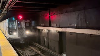 MTA R160 E amp M Trains Northbound Stopping At 5th Avenue53rd Street Station 06062024 [upl. by Josselyn]