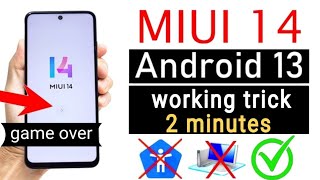 MIUI 14 FRP Bypass new trick  just 2 minutes game over No PC  NEW METHOD [upl. by Nnylasor]