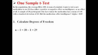 One Sample tTest [upl. by Sandy809]