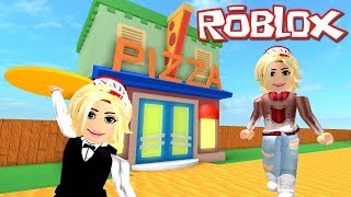 Roblox MeepCity  Working At A Pizza Shop [upl. by Aleahc]