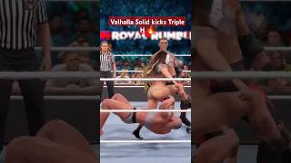 Valhalla Solid kicks tripleh wwe2k24malevsfemale wwe2k24gameplay wwenxt wweraw smackdawn nxt [upl. by Zonnya98]