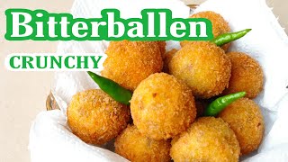 Resep BITTERBALLEN  Cara membuat Bola bola daging cemilan Belanda [upl. by Lajet502]