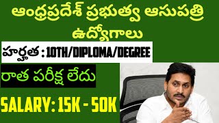 AP Health amp Family welfare department jobs 2023  AP outsourcing contract jobs 2023  freejobalert [upl. by Milks811]