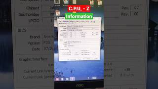 CPU Z information Computer info chek software shortvideo trending hack hp laptop [upl. by Saleme]