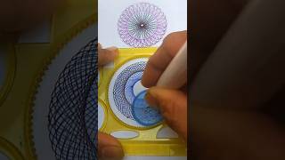 Part 546  This Black And Blue Color Pattern Is Very Stunning To Look At spirograph shorts [upl. by Riatsala577]