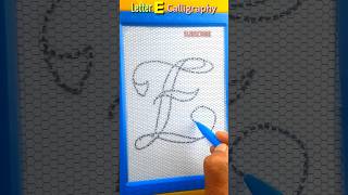 How to write the letter E✍️ Calligraphy alphabets👌 shorts shortvideo aajkiraat [upl. by Erasmo]