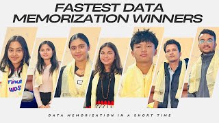 FASTEST DATA MEMORIZATION WINNERS  Baishakh 2081 Batch  Arpan Sharma Classes [upl. by Melvyn]