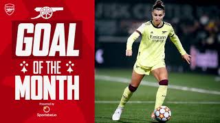 Revealed Arsenals Goal of the Month for November [upl. by Eldreeda457]