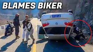 BIKER vs BAD DRIVER  EPIC amp CRAZY MOTORCYCLE MOMENTS 2024 39 [upl. by Elga]