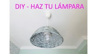 LAMPARA DE TECHO CASERA  TUTORIAL 😍 COMO HACER  FACIL PASO A PASO SIN SABER ELECTRICIDAD  DIY [upl. by Fabri]