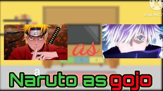 Naruto friends and sensei react to naruto as gojo part1gacha club [upl. by Severin828]