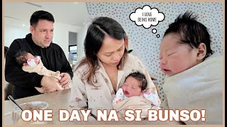 ONE DAY OLD NA SI BUNSO BUTI NALANG UMUWI KAMI AGAD ❤️  rhazevlogs [upl. by Adnolaj983]