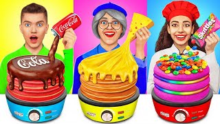 Me vs Grandma Cooking Challenge  Cake Decorating Hacks amp Recipes by RATATA [upl. by Zenger91]