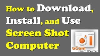 Easy How to download and Install Ocam Screen Recorder  Record Computer [upl. by Neemsay997]