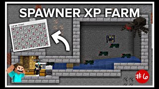 Minecraft spider spawner xp farm easy and bulid only 5 min [upl. by Arikat]