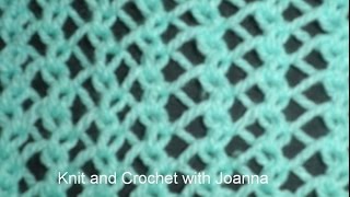 knit pattern  ONE ROW LACE STITCH [upl. by Edmondo]