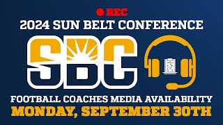 Sun Belt Football Coaches Media Availability  September 30th [upl. by Amory]