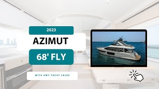 2023 Azimut 68 Fly  For Sale with HMY Yachts [upl. by Nauqan]