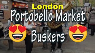 Portobello Market Buskers [upl. by Oinegue]