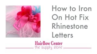 How to Iron on Hotfix Rhinestones [upl. by Stephanie]