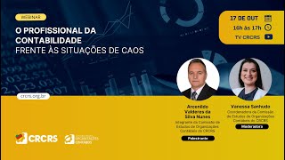 Webinar O Profissional da Contabilidade frente às situações de caos [upl. by Dorcea]