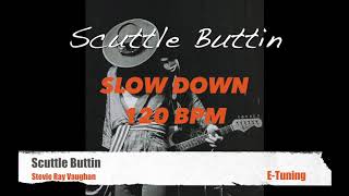 Scuttle Buttin Backing Track Slow DownTempo120 Tune E [upl. by Hyatt701]