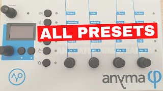 Aodyo Anyma Phi All Presets [upl. by Inavoig821]