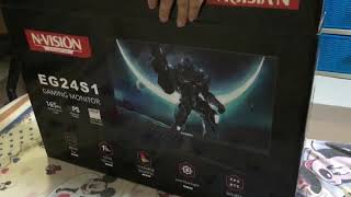 UNBOXING NVISION EG24S1 24 INCH 165HZ GAMING MONITOR nvision gamingmonitor gaming monitor ggwp [upl. by Zaob754]