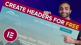 How to Build Headers and Footers Using Elementor for FREE [upl. by Naashar]