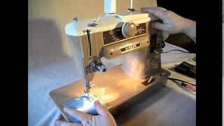 Singer 401A Sewing Machine Demo Video [upl. by Lohcin]