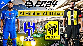 EA FC24  Al Hilal vs AlIttihad  PS5™4K60Gameplay  Saudi Pro League 202425  Neymar vs Benzema [upl. by Groveman]