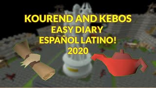 OSRS Kourend and Kebos Easy Diary Español Latino 2020 alomaracuchorunescapeold8696 runescapeold [upl. by Yadnus]