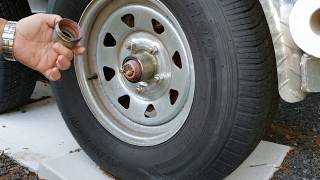 How to grease wheel bearings on a boat trailer [upl. by Amandie]