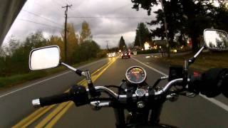 Suzuki TU250x  Rainy Evening Commute [upl. by Bobker]