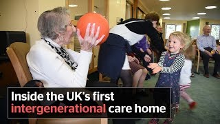 How children and elderly people come together in UKs first intergenerational care home [upl. by Arema654]